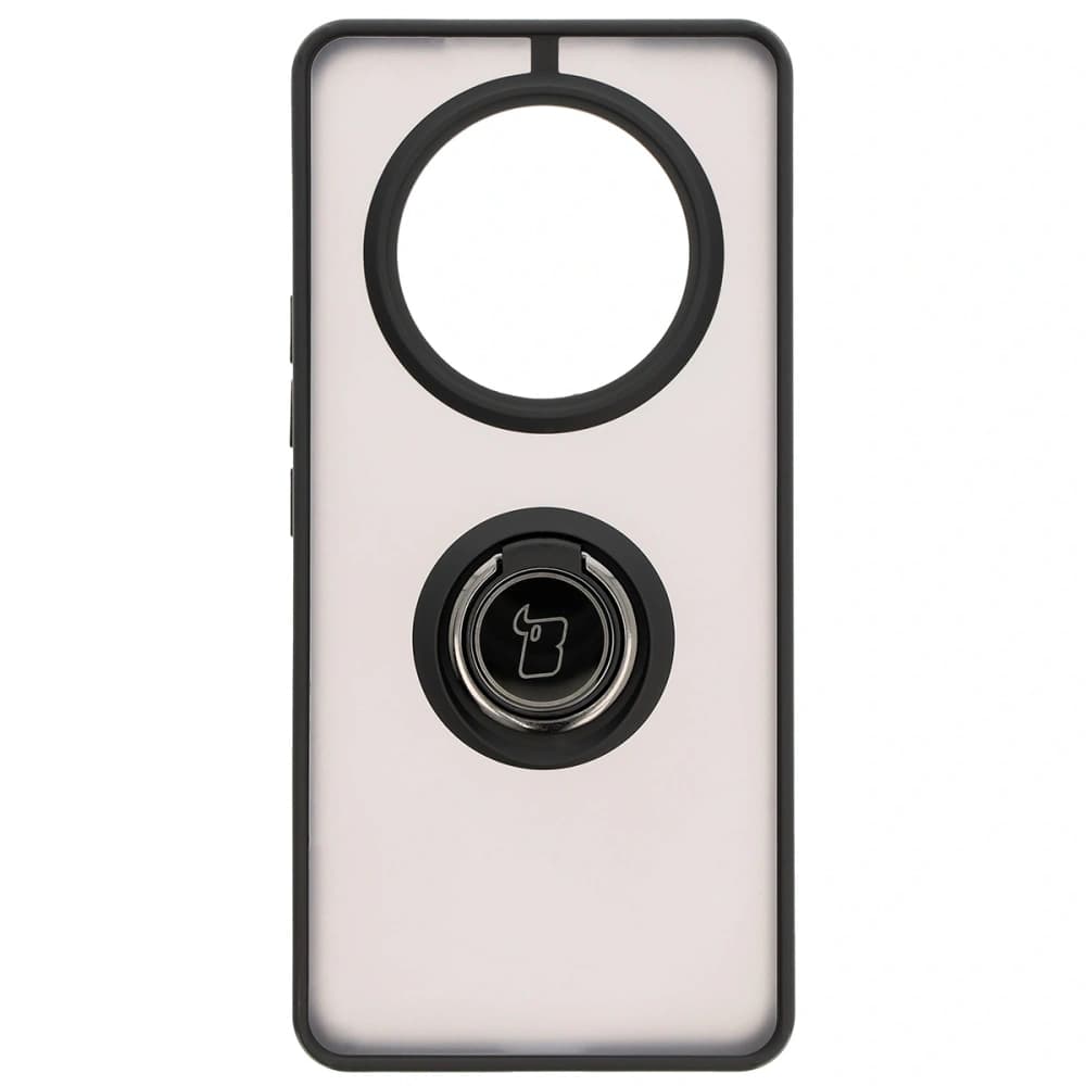 Pouzdro s úchytem na prst Bizon Case Hybrid Ring pro Honor Magic7 Lite kouřové s černým rámečkem - 2
