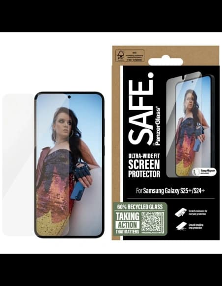 SAFE de PanzerGlass Ultra-Wide Fit Samsung Galaxy S25+ Plus