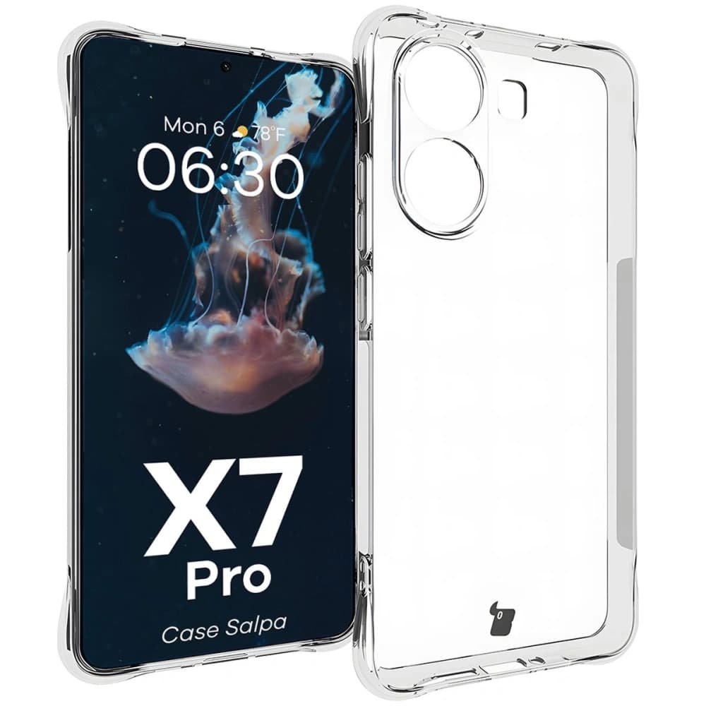 Elastické pouzdro Bizon Case Salpa pro Xiaomi Poco X7 Pro průhledné