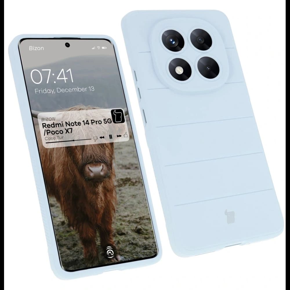 Pancéřové pouzdro Bizon Case Tur do Xiaomi Redmi Note 14 Pro 5G / Poco X7 jasně modré