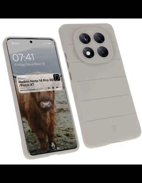Pancéřové pouzdro Bizon Case Tur pro Xiaomi Redmi Note 14 Pro 5G / Poco X7 světle šedé