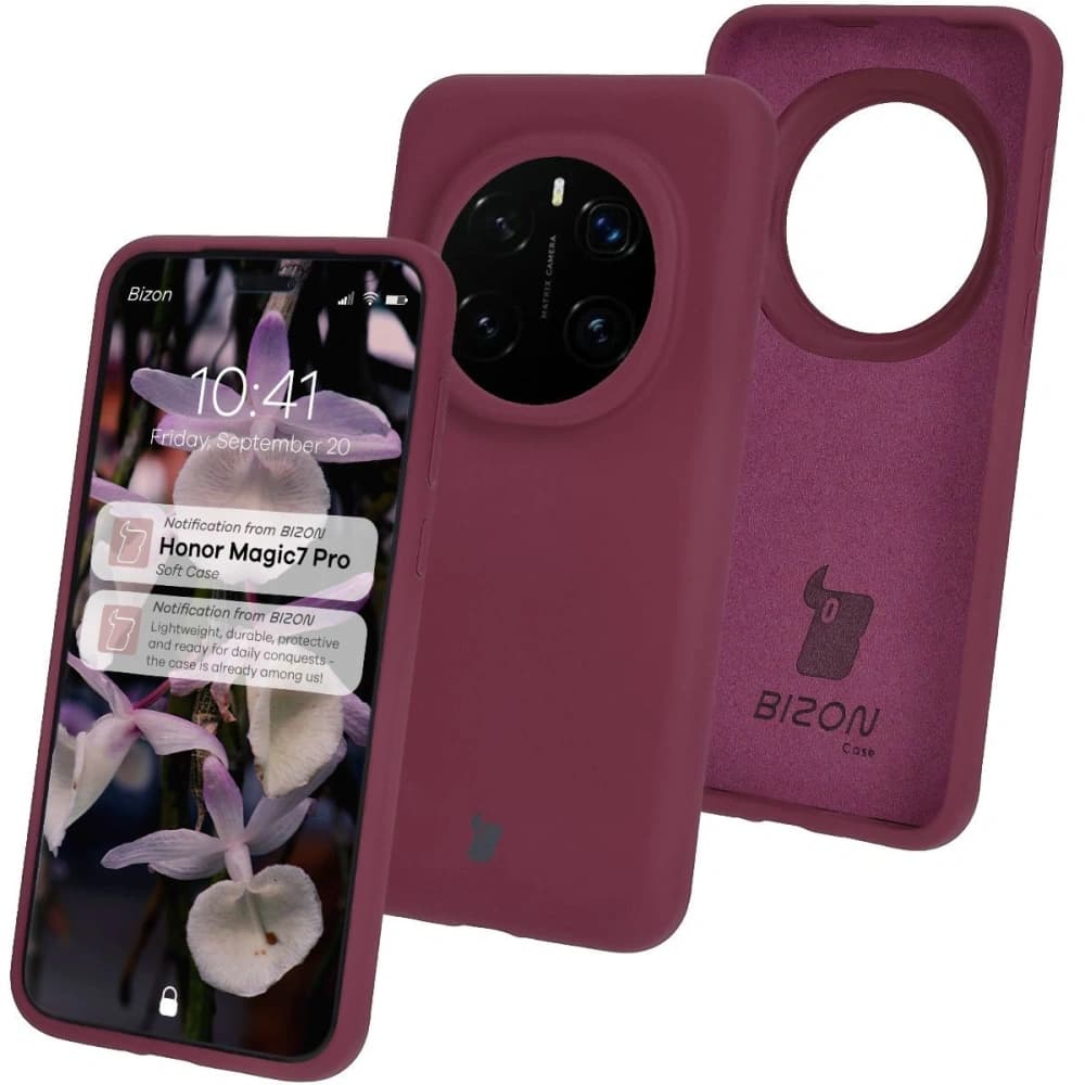 Bizon Soft Case Honor Magic7 Pro mov închis