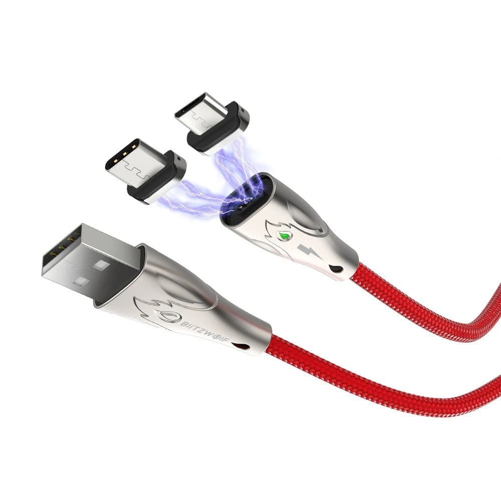 Magnetický adaptér micro USB Blitzwolf BW-TC20 - 2