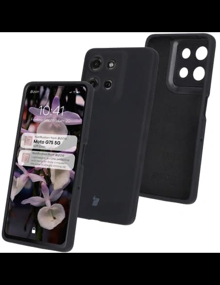 Bizon Soft Case Motorola Moto G75 5G black