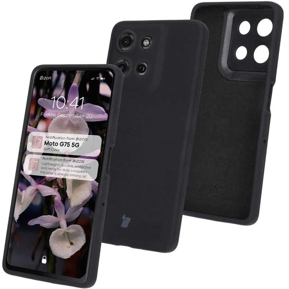 Bizon Soft Case Motorola Moto G75 5G black