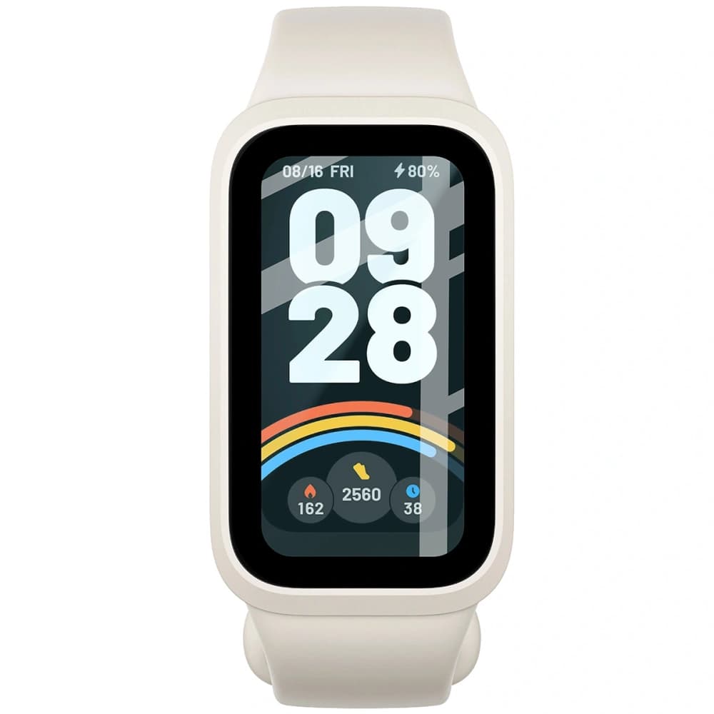 Bizon Glass Watch Edge Hybrid Xiaomi Okos Karkötő 9 Aktív / Redmi Okos Karkötő 3 fekete - 2