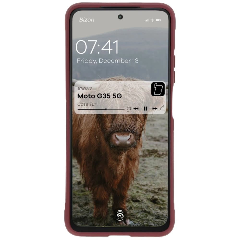Pancéřové pouzdro Bizon Case Tur pro Motorola Moto G35 5G tmavě fialové - 5