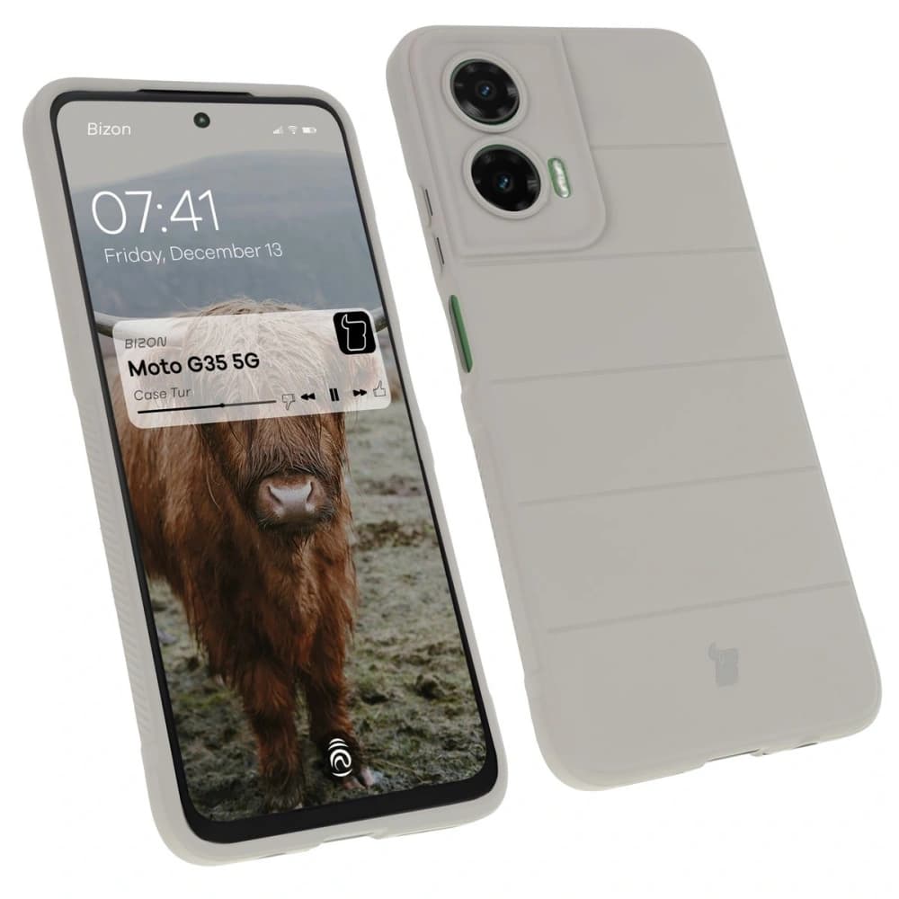 Bizon Case Tur Motorola Moto G35 5G világosszürke