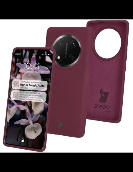 Bizon Soft Case Honor Magic7 Lite violet închis