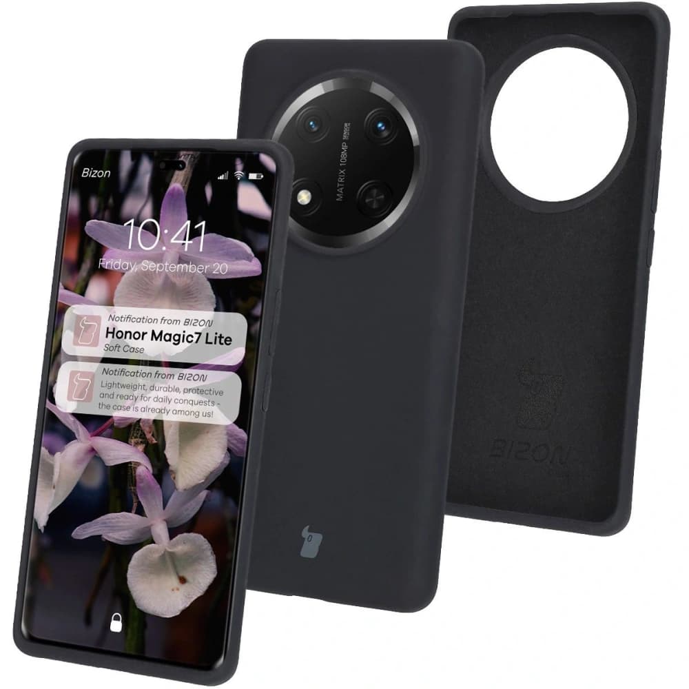 Bizon Soft Case Honor Magic7 Lite negru