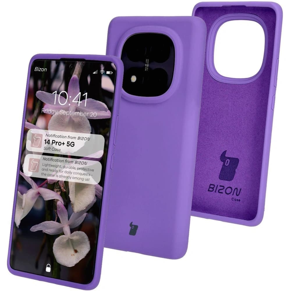 Bizon Soft Case Xiaomi Redmi Note 14 Pro Plus 5G lila