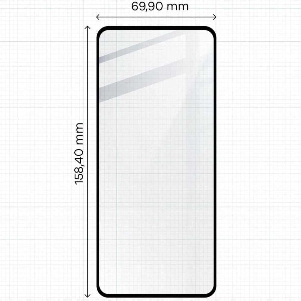 Sklo tvrzené Bizon Glass Edge 2 pro Motorola Moto G14 / G54 / G54 Power / G55 černé - 2