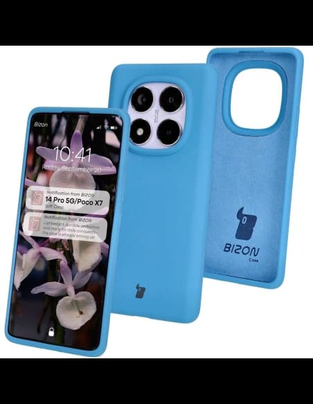 Bizon Soft Case Xiaomi Redmi Note 14 Pro 5G / Poco X7 modrá