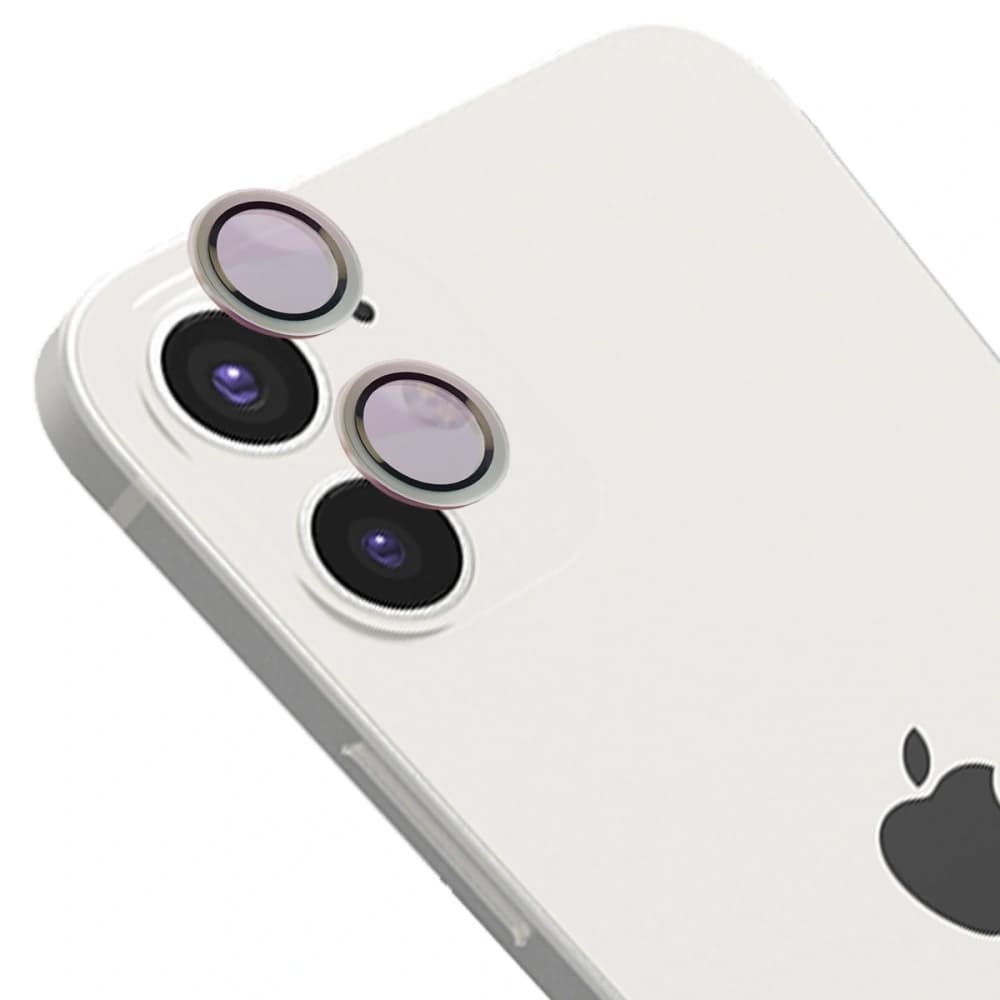 Bizon Glass Snap Lens Apple iPhone 12 / 12 Mini / 11 ezüst keret