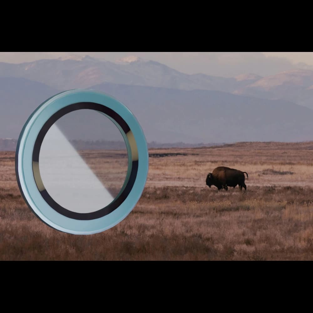 Bizon Glass Snap Lens Apple iPhone 16 / 16 Plus cadru turcoaz - 3