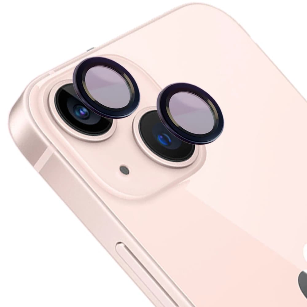 Bizon Glass Snap Lens Apple iPhone 13 / 13 Mini cadru negru