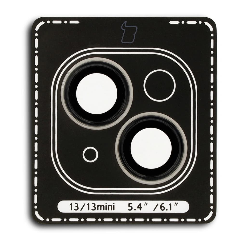 Bizon Glass Snap Lens Apple iPhone 13 / 13 Mini cadru negru - 2