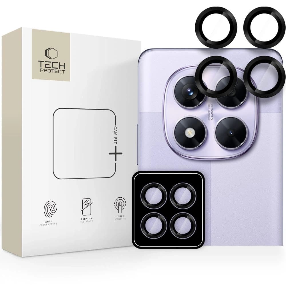 Tech-Protect Camring Pro+ Xiaomi Redmi Note 14 Pro 5G / Poco X7 5G Černá