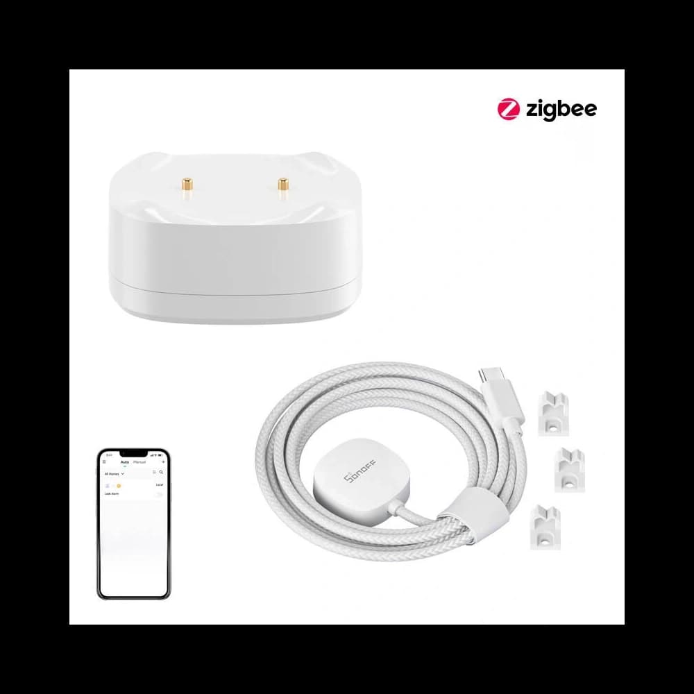 SONOFF SNZB-05P ZigBee árvíz/vízszivárgás érzékelő készlet + WLDC200 kábel