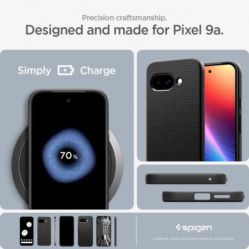 Spigen Liquid Air Google Pixel 9a Matte Black - 17