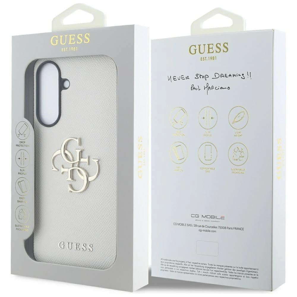 Guess Grained Big 4G Logo Small Classic Logo Samsung Galaxy A56 bej - 7