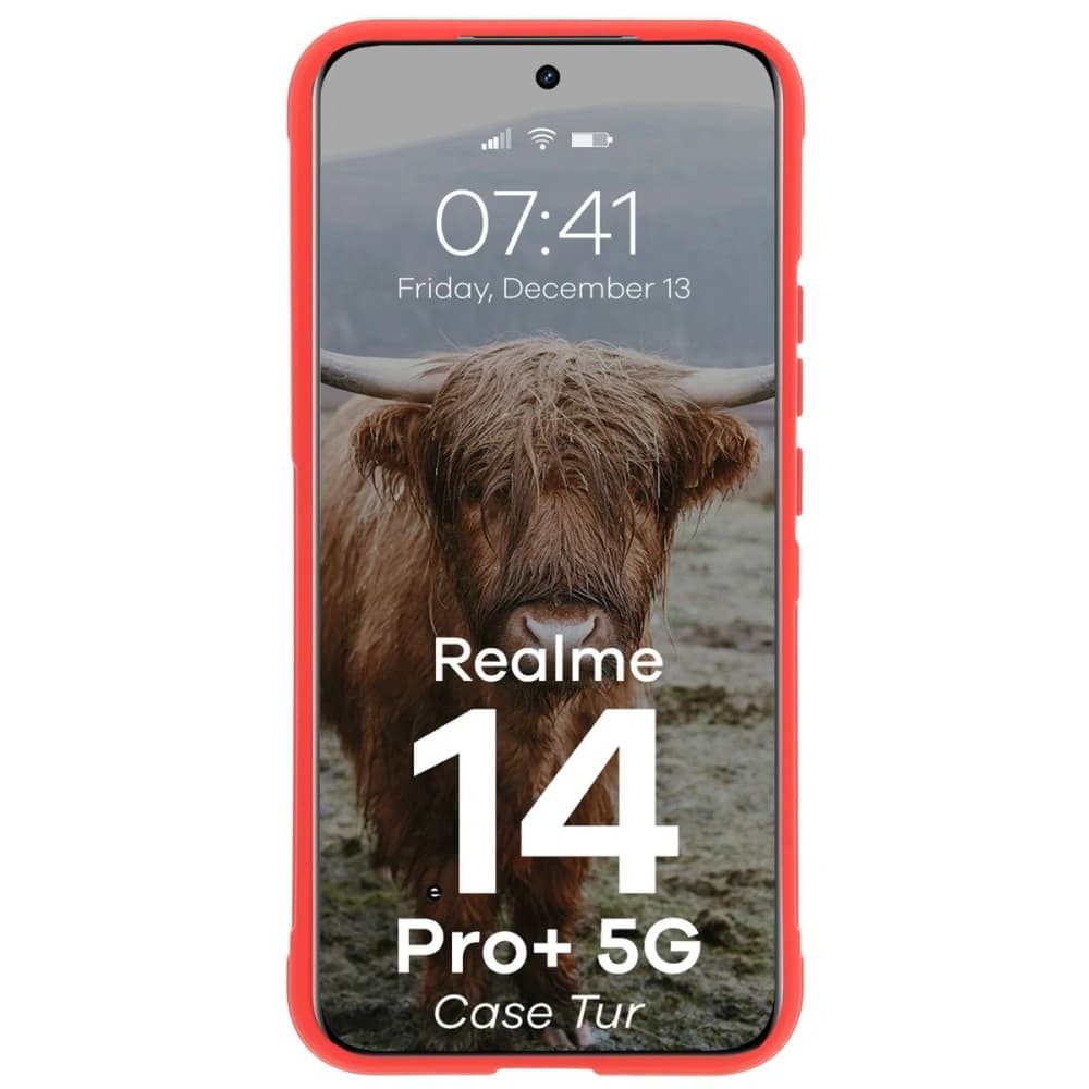 Bizon Case Tur Realme 14 Pro Plus 5G rot - 5
