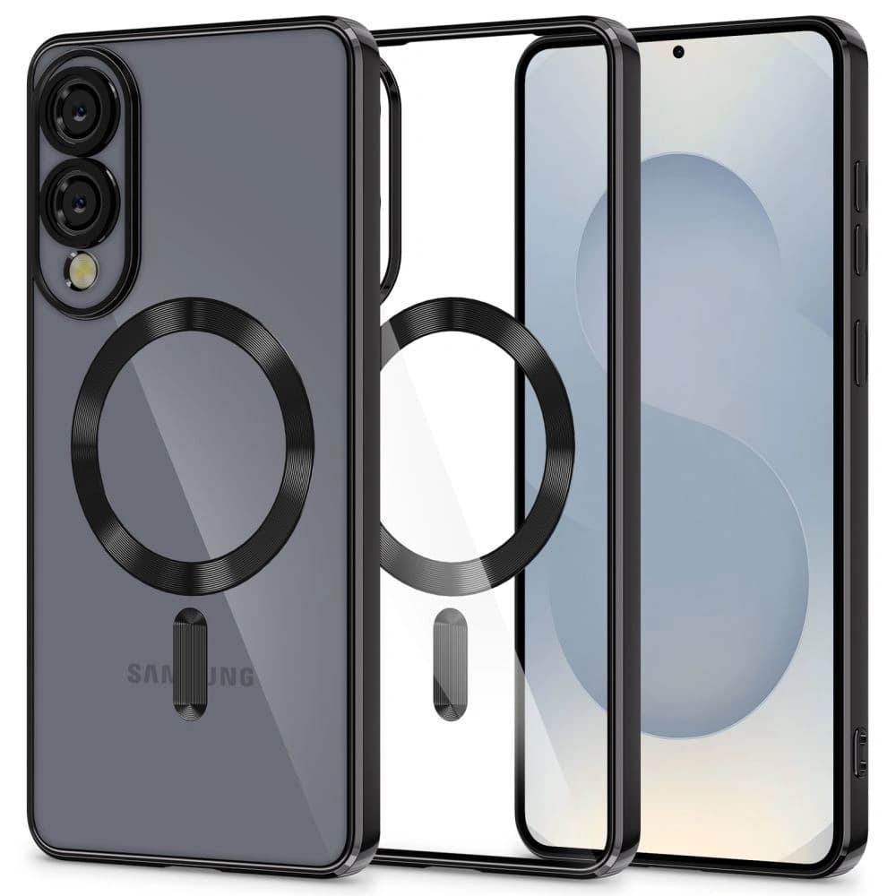 Case Tech-Protect Magflex MagSafe Samsung Galaxy S25 Edge Shiny Black