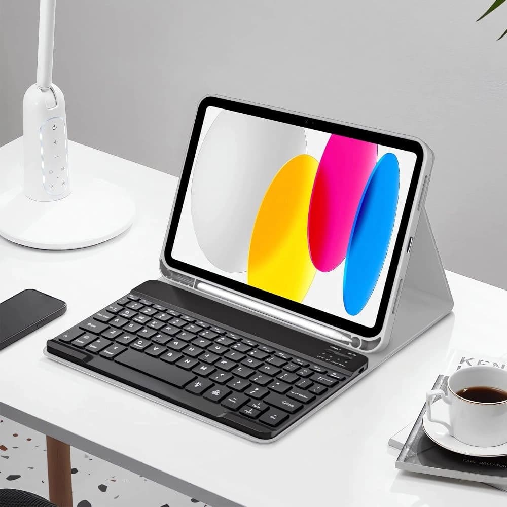 Etui z klawiaturou Tech-Protect SmartCase Pen + Keyboard Apple iPad Air 10.9 2022 (5. generace) / iPad Air 11 2025 (7. generace) Šedá - 3