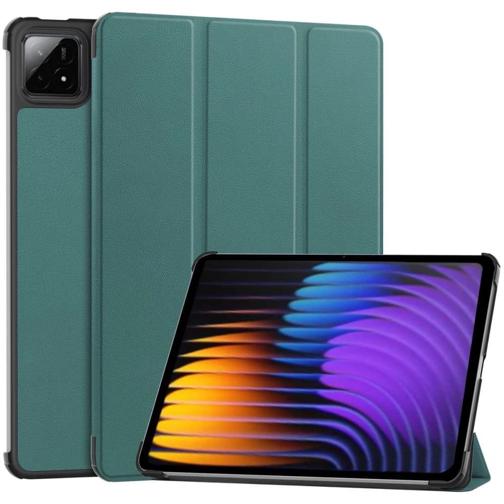 Bizon Case Tab Croc Xiaomi Pad 7 / 7 Pro sötétzöld