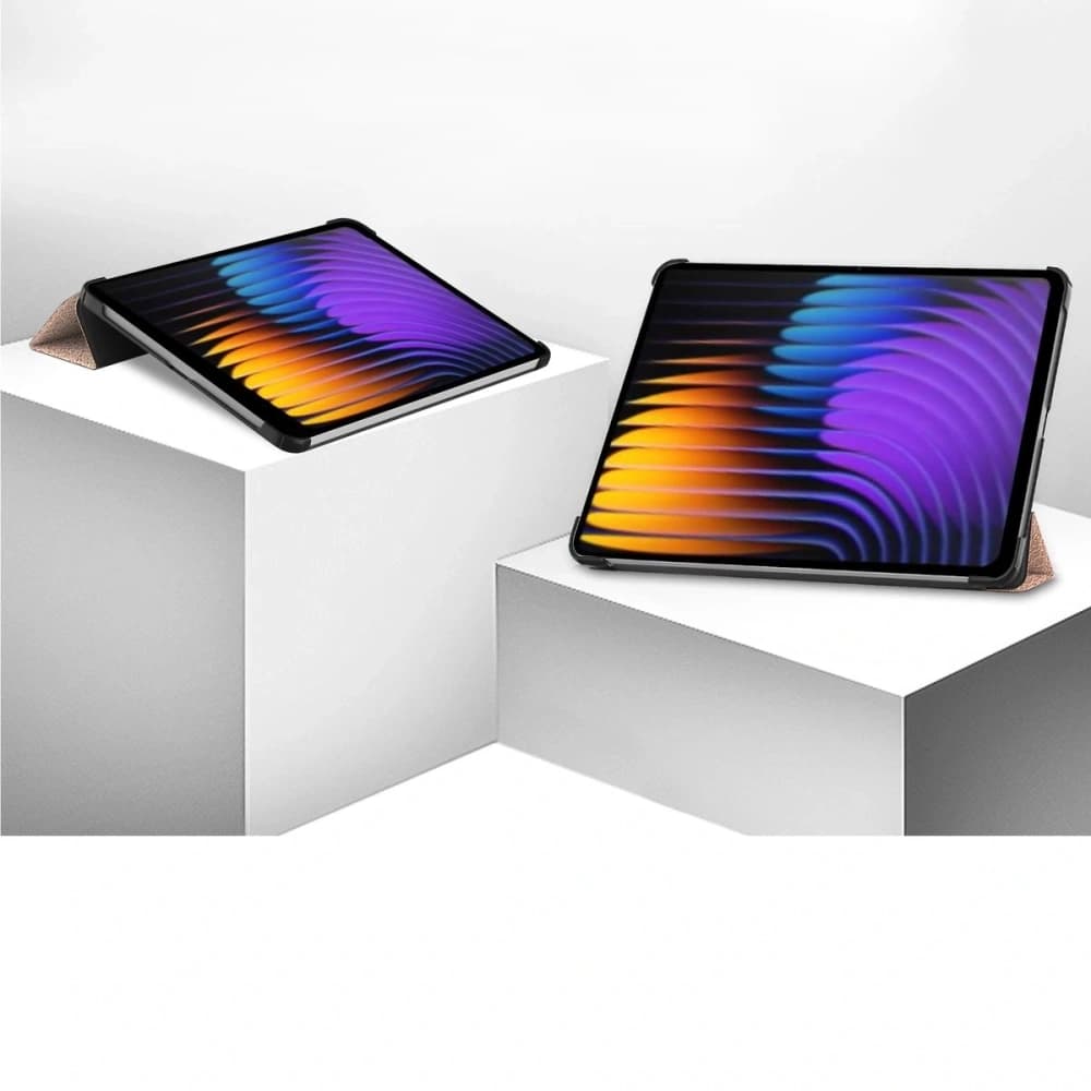 Bizon Case Tab Croc Xiaomi Pad 7 / 7 Pro rózsaarany - 2