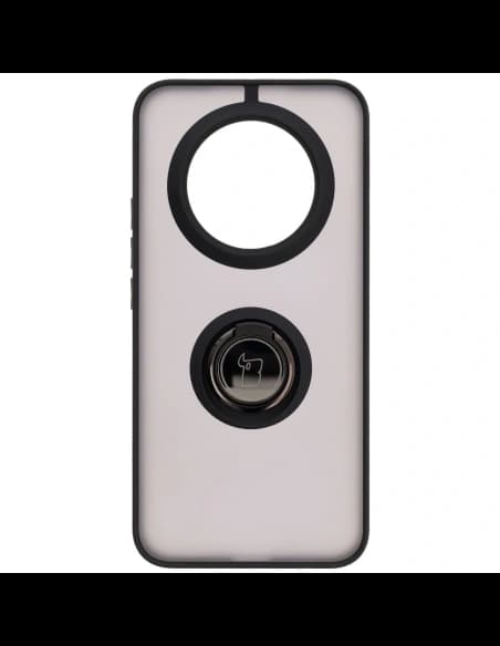 Bizon Case Hybrid Ring Realme 14 Pro Plus 5G rauchig mit schwarzem Rahmen