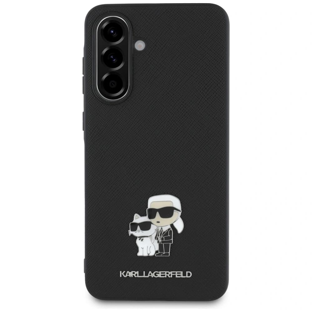 Karl Lagerfeld Saffiano cu logo metalic K&C pentru Samsung Galaxy A56 negru - 2