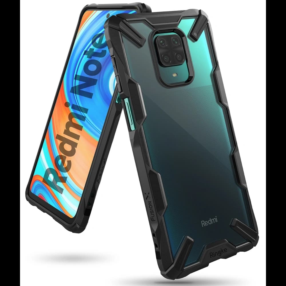 Etui Ringke Fusion-X Redmi Note 9S/9 Pro/9 Pro Max Černé