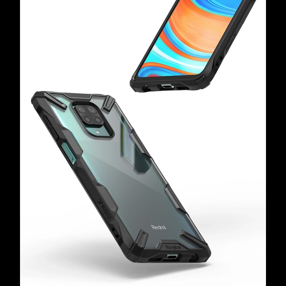 Etui Ringke Fusion-X Redmi Note 9S/9 Pro/9 Pro Max Černé - 5