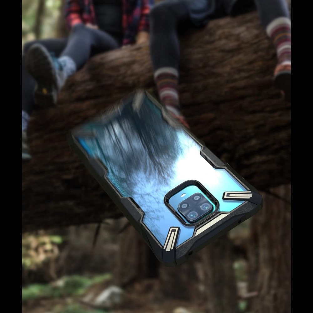 Etui Ringke Fusion-X Redmi Note 9S/9 Pro/9 Pro Max Černé - 9