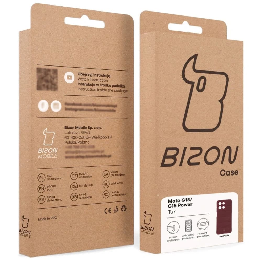 Bizon pouzdro Tur Motorola Moto G15 / G15 Power burgundské - 9