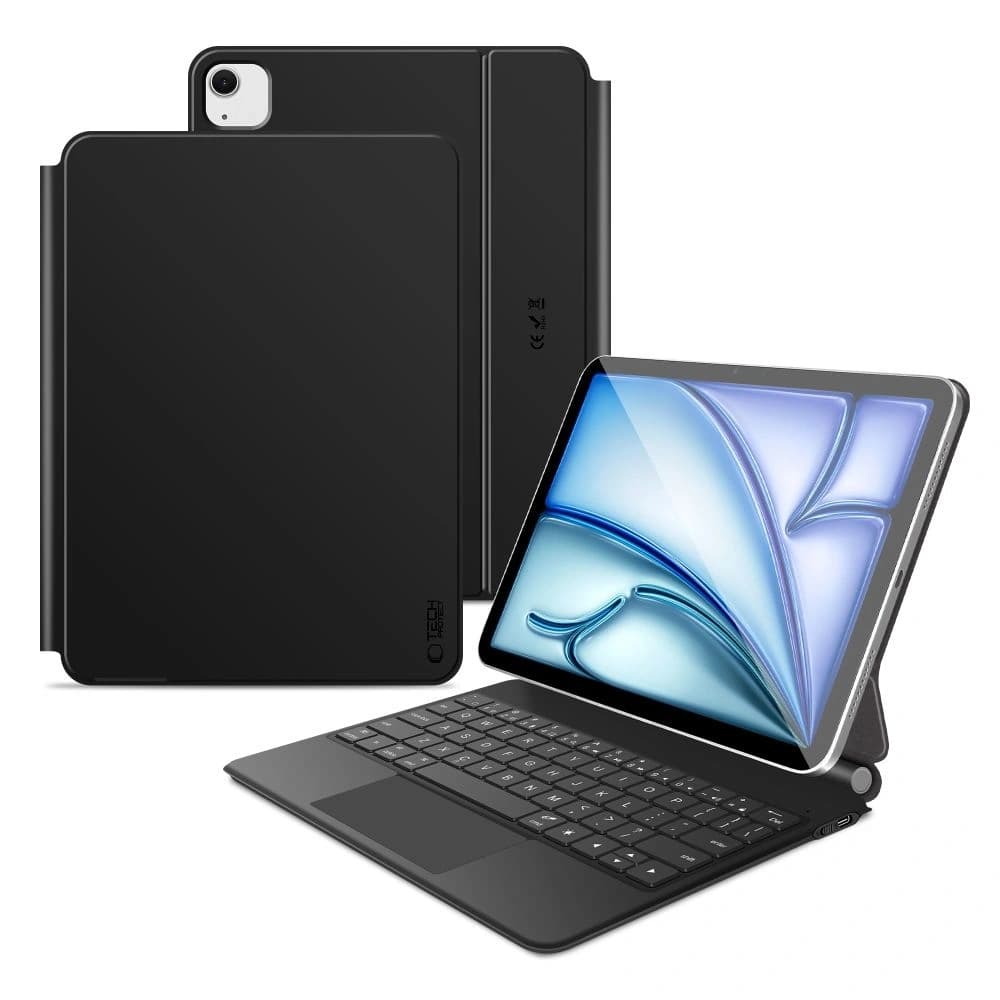 Tech-Protect SmartCase Magnetic + Tastatur für Apple iPad Air 10,9" 2020/2022 / iPad Air 11" 2024/2025 Schwarz