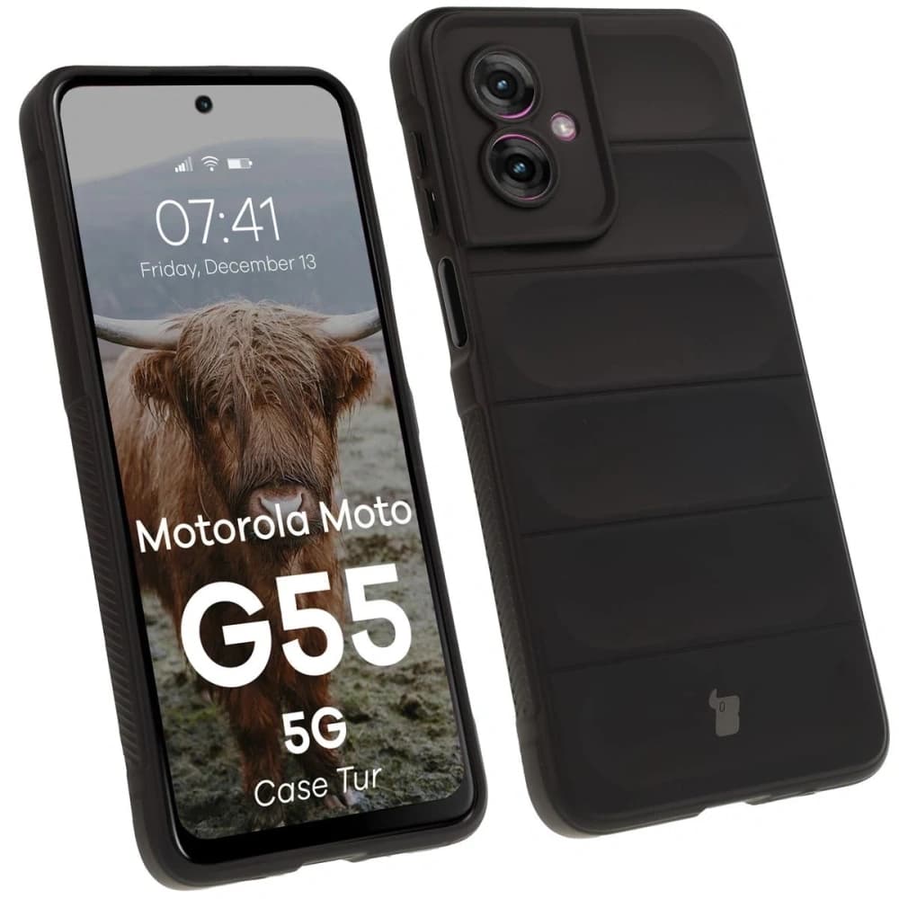 Caz Bizon Tur Motorola Moto G55 5G negru