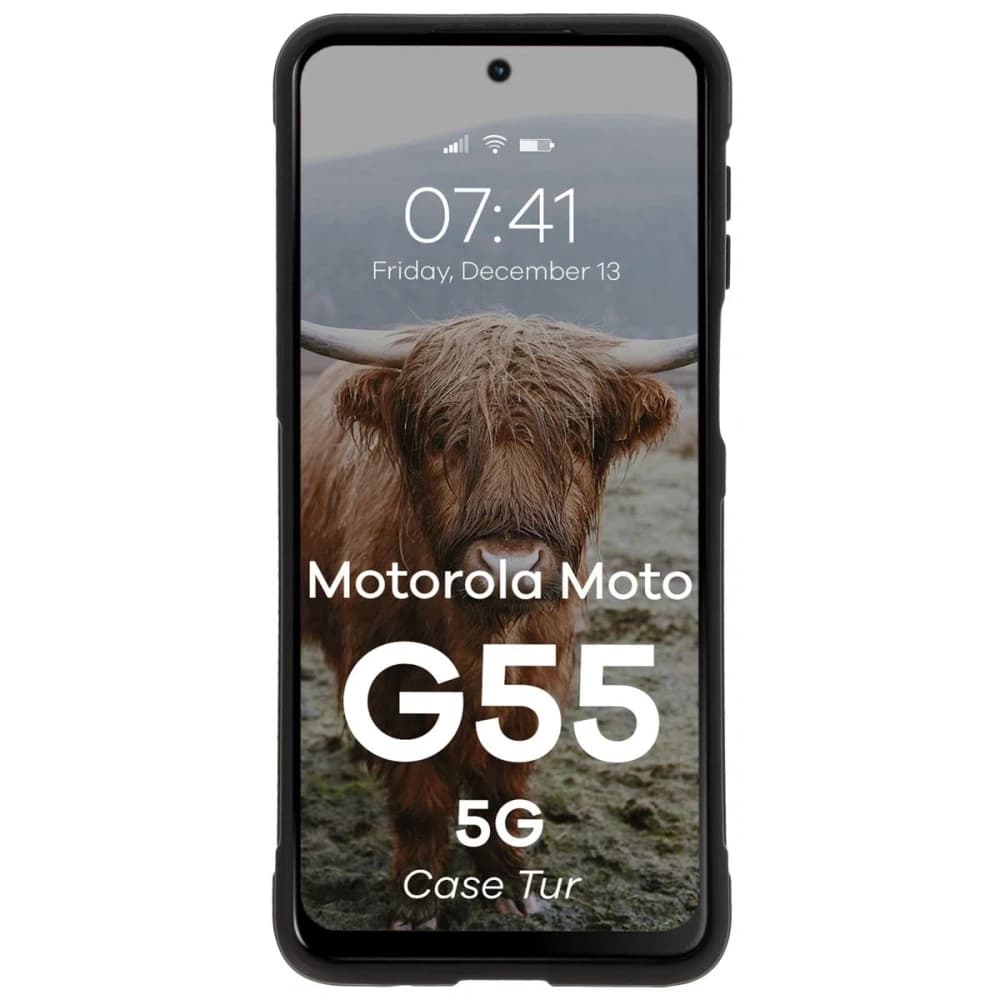 Caz Bizon Tur Motorola Moto G55 5G negru - 5