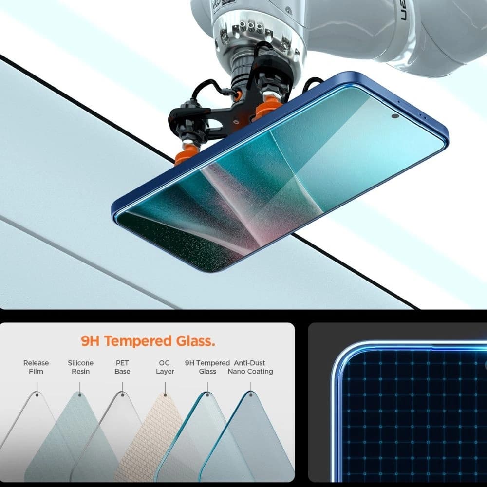 Spigen GLAS.tR ez Fit Pro Samsung Galaxy S25 Edge Clar - 8