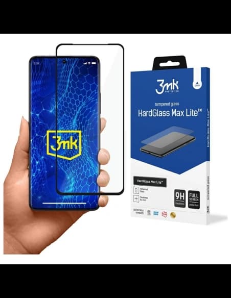 Tempered glass 3MK HardGlass Max Lite für Xiaomi Redmi Note 13 Pro+ Plus schwarz