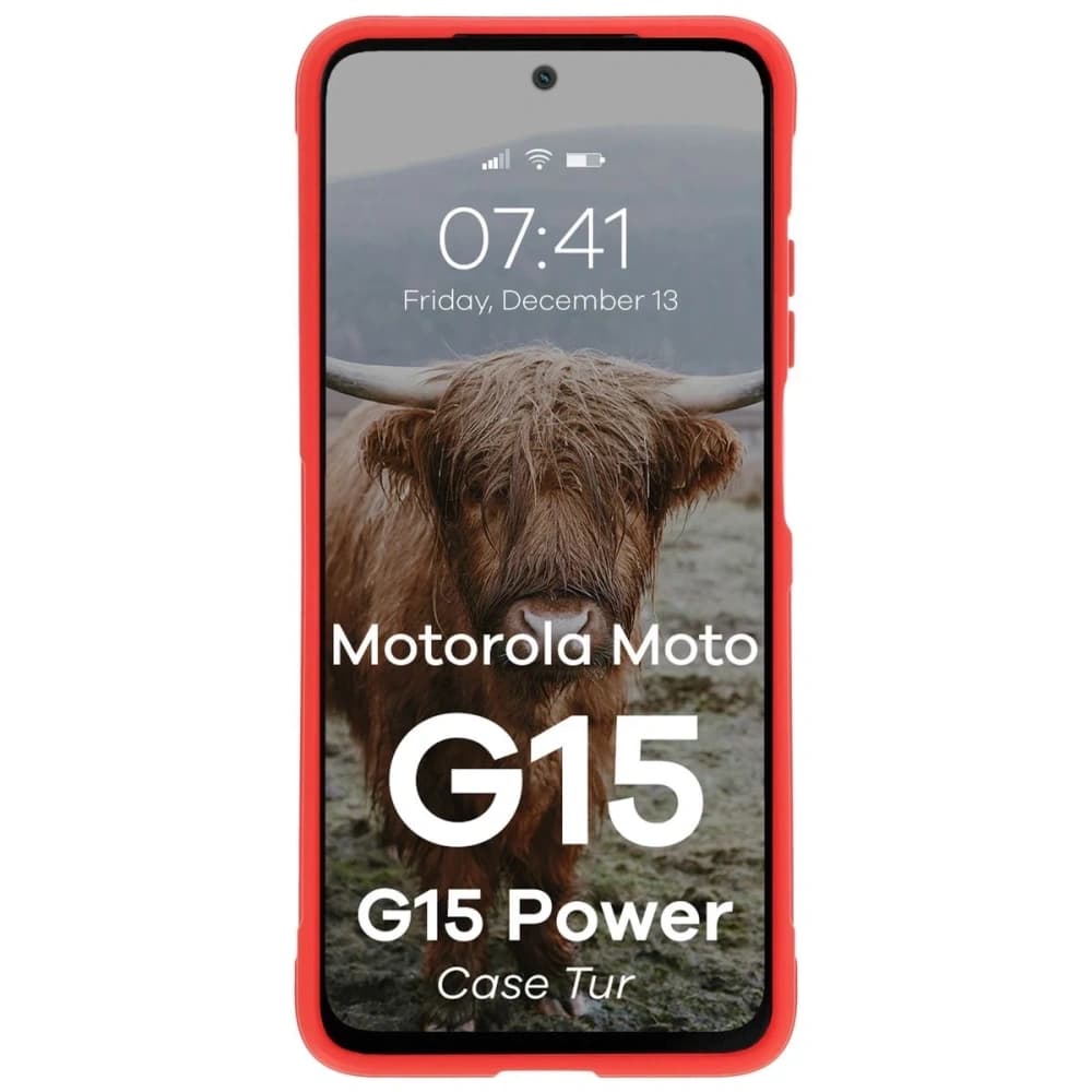 Bizon pouzdro Tur Motorola Moto G15 / G15 Power červené - 5