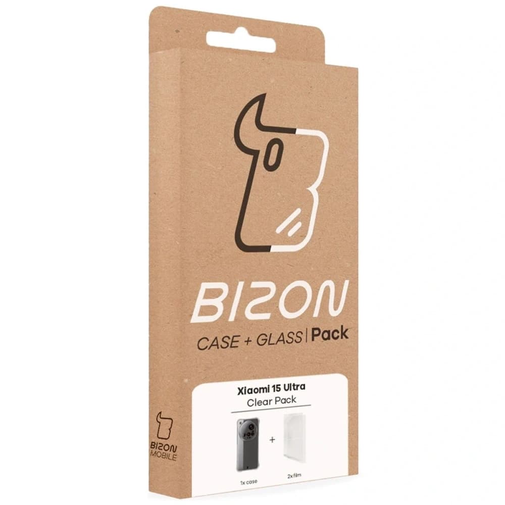 Bizon Case Clear Pack flexible case + 2x screen film Xiaomi 15 Ultra - 9