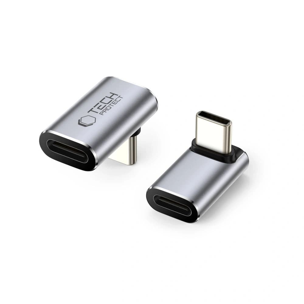 Adaptor unghiular USB-C Tech-Protect Ultraboost AA02 Gri