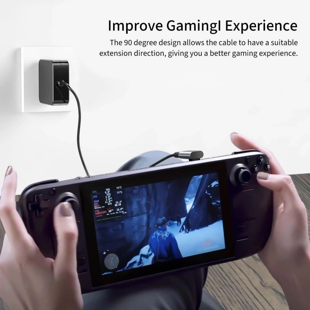 Adaptor unghiular USB-C Tech-Protect Ultraboost AA02 Gri - 4