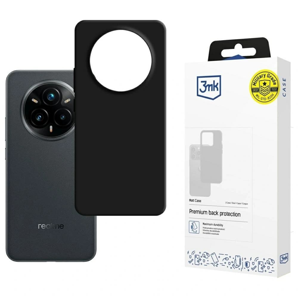 3MK Matt Case Realme 14 Pro+ Plus schwarz