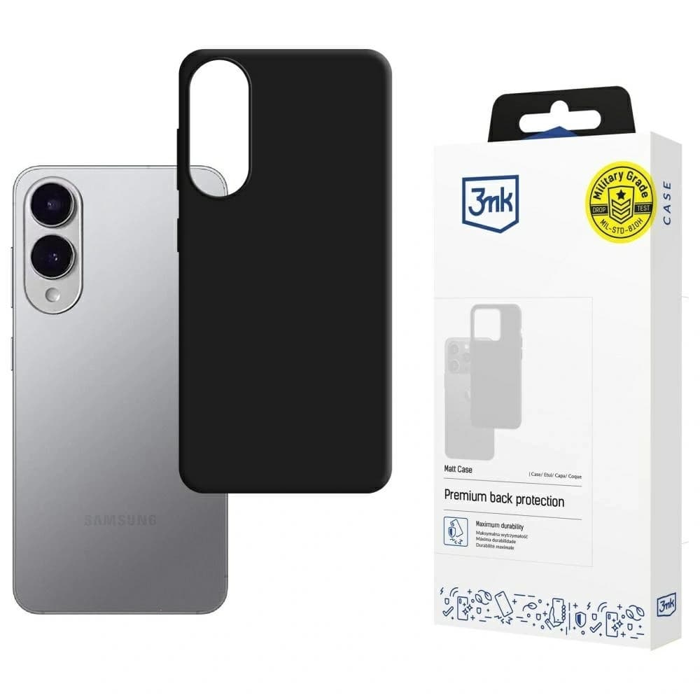 3MK Matt Case Samsung Galaxy S25 Edge schwarz