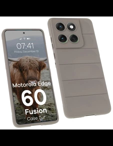 BIZON Case Tur Motorola Edge 60 / 60 Fusion light gray