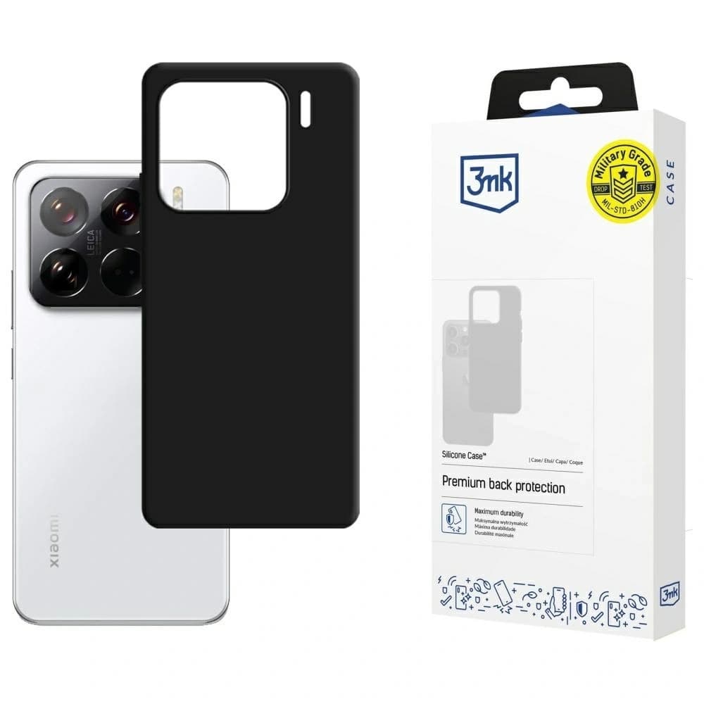 Husa din silicon 3MK pentru Xiaomi 15 neagră