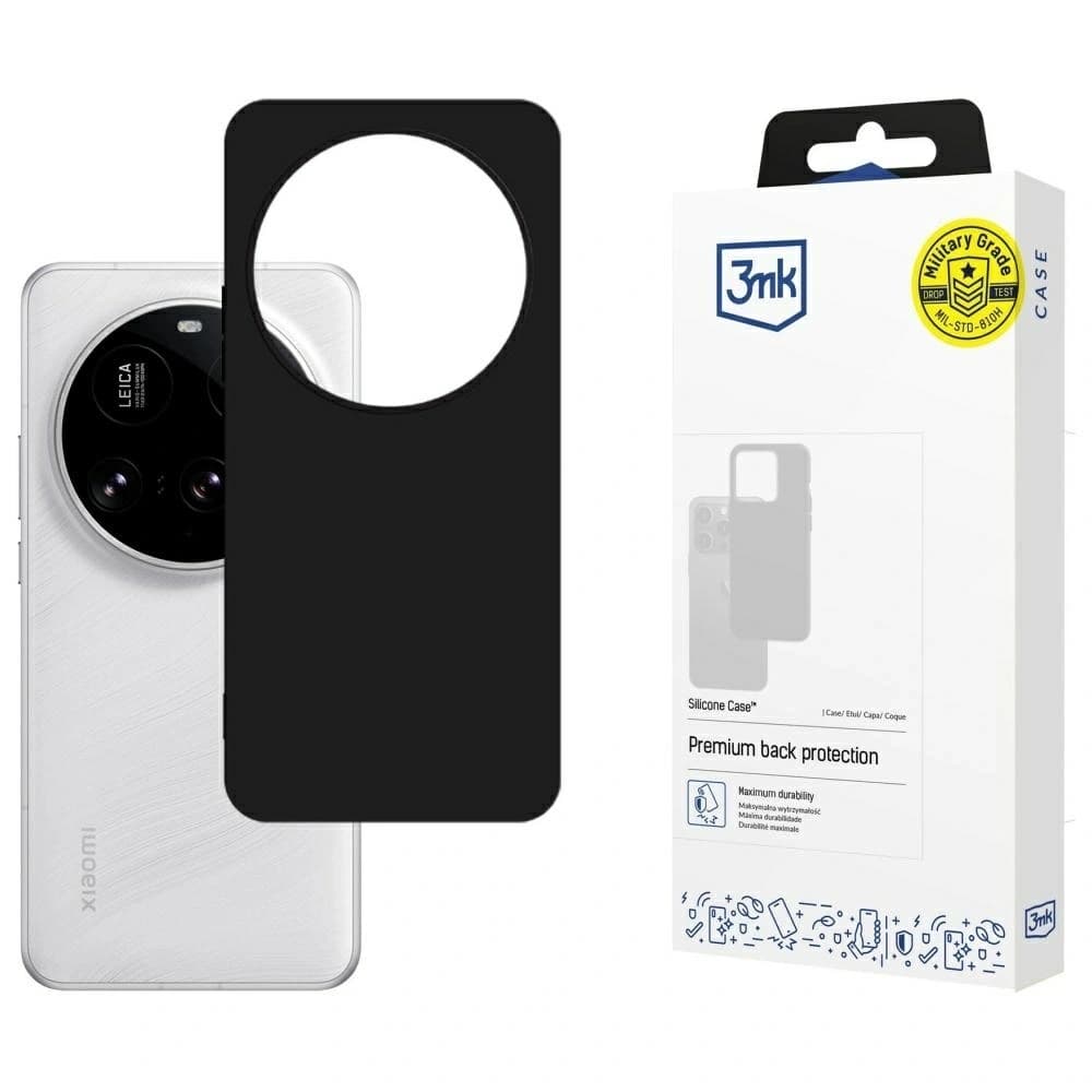 3MK Silicone Case Xiaomi 15 Ultra black